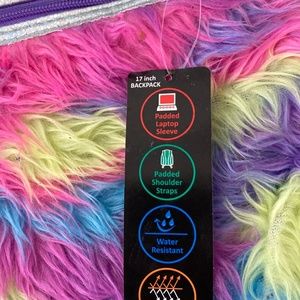 17 inch BACKPACK Tie dye unicorn backpack